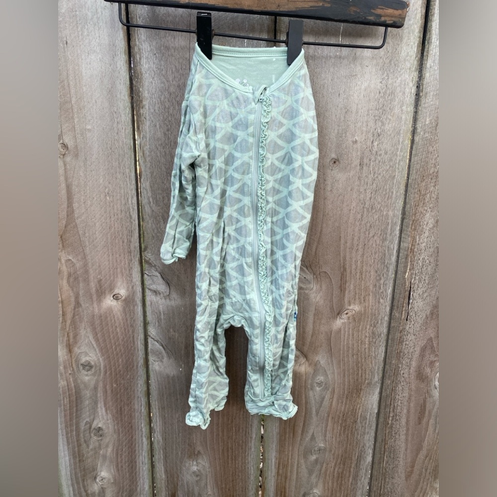 KicKee Pants Mermaid Print Bamboo One Piece 3-6 months